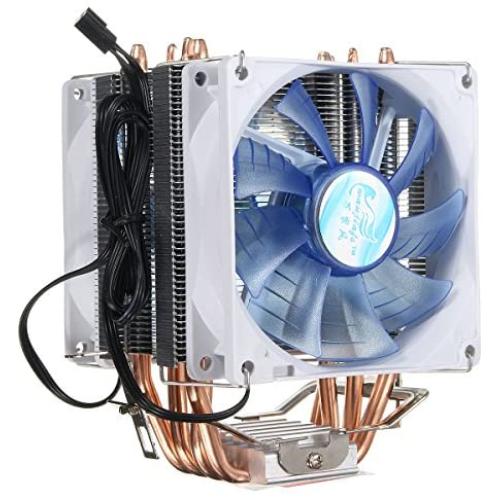 92mm 3 Pin Blue LED Copper CPU Cooler Cooling Fan Heat Sink for Intel LGA775/1156/1155 AMD AM2/2+/3