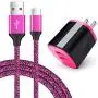USB Type C Charger, AndHot 2-Port Wall Charger Power Adapter + 6ft Fast Charge USB C Cable Replacement for Samsung Galaxy S20 FE Note 20 10 9 S10 S10E S9 A50 A51 A10E A20 A30 A60 A70 A01 A11 A21 A71 USB Type C Charger, AndHot 2-Port Wall Charger Power Adapter + 6ft Fast Charge USB C Cable Replacement for Samsung Galaxy S20 FE Note 20 10 9 S10 S10E S9 A50 A51 A10E A20 A30 A60 A70 A01 A11 A21 A71
