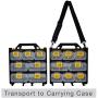 WorkVanEquipment Mobile Hardware Case Tackle Box with Removable Compartment Organizer and Shoulder Strap - US Patented WorkVanEquipment Mobile Hardware Case Tackle Box with Removable Compartment Organizer and Shoulder Strap - US Patented