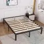 TATAGO 3500lbs Upgraded Heavy Duty Wooden Slats Queen Platform Bed Frame, 14 Inch Tall Mattress Foundation, Extra-Strong Support, No Noise & No Box Spring Needed TATAGO 3500lbs Upgraded Heavy Duty Wooden Slats Queen Platform Bed Frame, 14 Inch Tall Mattress Foundation, Extra-Strong Support, No Noise & No Box Spring Needed