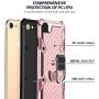 Military Grade for iPhone 8 Case iPhone 7 Case iPhone SE 2020 Metal Rotating Ring with Kickstand Holder Armor Heavy Duty Shockproof Drop Protective Cover for iPhone 8/7/SE 2020 Phone Case (Rose Gold)
