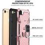 Military Grade for iPhone 8 Case iPhone 7 Case iPhone SE 2020 Metal Rotating Ring with Kickstand Holder Armor Heavy Duty Shockproof Drop Protective Cover for iPhone 8/7/SE 2020 Phone Case (Rose Gold)