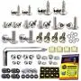 Aootf License Plate Screws Fasteners - Rust Stainless Steel Screws License Plate Bolts Fasteners for License Plates & Plate Frame on Cars Trucks, Black & Chrome Screw Caps | Fasteners Kit -81 PC Aootf License Plate Screws Fasteners - Rust Stainless Steel Screws License Plate Bolts Fasteners for License Plates & Plate Frame on Cars Trucks, Black & Chrome Screw Caps | Fasteners Kit -81 PC