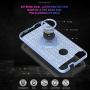 ZTE Blade X Z965 Case with HD Screen Protector,Ymhxcy 360 Degree Rotating Ring & Bracket Rubber Dual Layer Shock Bumper Resistant Back Cover for ZTE Blade X Z965-ZH Metal Slate
