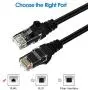 Rankie RJ45 Cat6 Snagless Ethernet Patch Cable, 5-Pack, 1 Foot, Black Rankie RJ45 Cat6 Snagless Ethernet Patch Cable, 5-Pack, 1 Foot, Black