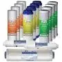 iSpring F15-500, 500 GPD Tankless RO System Replacement Filter Set, 2-Year Supply, fits RCS5T, White, 15 Piece