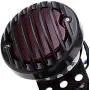 TUINCYN Red Motorcycle Tail Light with Black Heavy Duty Motorcycle 12V Brake Stop Running Light Indicators Blinkers Lights with License Plate Holder 1-Pack