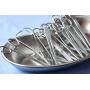 Dukal Stainless Steel Kidney Tray 6'', Emesis Basin 12 Oz. Kidney Shaped Emesis Basin. Reusable Metal Kidney Dish. Ideal for Soiled Dressings, Medical Waste, Liquid.