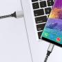 USB C Cable,XIAE 5Pack (3/3/6/6/10FT) Nylon Braided Fast Charging Cable Aluminum Housing Compatible with Samsung Galaxy S10 S9 Note 9 8 S8 Plus,LG V30 V20 G6,Google Pixel,Huawei P30/P20-Black&White