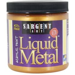 Sargent Art 22-1110 8-Ounce Liquid Metal Acrylic Paint, Aztec Gold