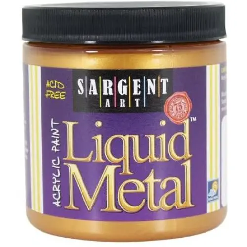 Sargent Art 22-1110 8-Ounce Liquid Metal Acrylic Paint, Aztec Gold Sargent Art 22-1110 8-Ounce Liquid Metal Acrylic Paint, Aztec Gold