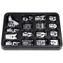 Sewing Machine Kit Set Parts Mini Household Press Foot Sew Machine Accessories Household Multifunctional 16PCS