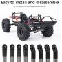 Dilwe 8PCS RC Climbing Metal Link Rod Pull Rod 275MM Wheelbase Spare Parts for 1/10 RC Crawler Cars