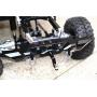 GPM for Traxxas TRX-4 Trail Defender Crawler Upgrade Parts Aluminum Rear Bumper with D-Rings - 1 Set Black