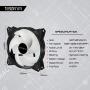 upHere 120mm 5V 3PIN Addressable RGB Case Fan Motherboard Sync Adjustable Colorful LED Fans with Controller 5x120mm PWM Fans PF1207-5