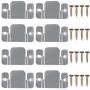 PAXCOO 8 Pcs Metal Sectional Sofa Interlocking Furniture Connector with Screws