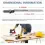 TAROSE 30-Piece T101AO 3-1/4 Inch 20 TPI Assorted T-Shank Scrolling Jig Saw Blades Set for Clean Cutting Wood