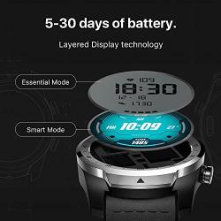 TicWatch Pro Bluetooth Smart Watch, Layered Display, NFC Payment, Google Assistant, Wear OS by Google (Formerly Android Wear),Compatible with iPhone and Android (Black)