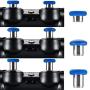 eXtremeRate 8 in 1 Metal Magnetic Blue Thumbsticks Analogue Joysticks Replacement Repair Kits for Xbox One S X Elite PS4 Slim Pro Controller with T8H Cross Screwdrivers