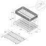 DHP Triple Metal Bunk Bed Frame, White, Twin DHP Triple Metal Bunk Bed Frame, White, Twin