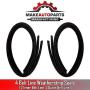 Make Auto Parts Manufacturing - Set of 8 Window Sweep Run Channel Weatherstrip Seal Kit for Ford F-250 Truck