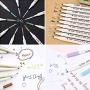 Metallic Markers Pens, Yongqiang 10 Colored Drawing Pen for Rock Painting, Drawing, Black Paper, Gift Card Making, Scrapbooking, Fabric, Metal, Ceramics, Wine Glass, Halloween Pumpkin, Easter Egg