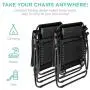 Best Choice Products Set of 2 Adjustable Steel Mesh Zero Gravity Lounge Chair Recliners w/Pillows and Cup Holder Trays, Black Best Choice Products Set of 2 Adjustable Steel Mesh Zero Gravity Lounge Chair Recliners w/Pillows and Cup Holder Trays, Black