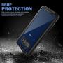 Samsung Galaxy Note 8 Cell Phone Case - Ultra Thin Clear Cover with Built-in Anti-Scratch Screen Protector, Full Body Protective Shock Drop Proof Impact Resist Extreme Durable Case, Black/Grey