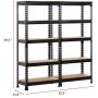 Yaheetech 2 Pack Shelving Units and Storage Shelves Heavy Duty Garage Shelving Shelves Utility Shelves Adjustable Height, 59 inch