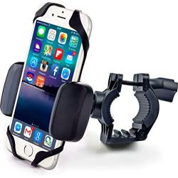 Bike & Motorcycle Phone Mount - for iPhone 11 Pro (Xs, Xr, 8, Plus/Max), Galaxy s20 or Any Cell Phone - Universal Handlebar Holder for ATV, Bicycle & Motorbike. +100 to Safeness & Comfort