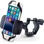 Bike & Motorcycle Phone Mount - for iPhone 11 Pro (Xs, Xr, 8, Plus/Max), Galaxy s20 or Any Cell Phone - Universal Handlebar Holder for ATV, Bicycle & Motorbike. +100 to Safeness & Comfort