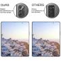 Suoman 3-Pack for Samsung Galaxy Z Fold 2 5G Camera Lens Protector, [Aluminum Alloy] [Not Affect Flash] Camera Lens Protector for Galaxy Z Fold 2 5G - Black