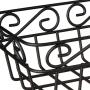 Spectrum Diversified Scroll Basket, Classic Kitchen Design for Breads, Roll, Muffin Pastries & Baked Good Storage, Traditional Style Snack & Food Holder for Serving, Black