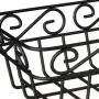 Spectrum Diversified Scroll Basket, Classic Kitchen Design for Breads, Roll, Muffin Pastries & Baked Good Storage, Traditional Style Snack & Food Holder for Serving, Black