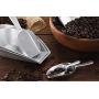 New Star Foodservice 34622 Cast Aluminum Flat Bottom Utility Scoop, 1 oz, Extra Small Size, Silver (Hand Wash Only)