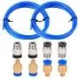 Aokin 2 Pcs Bowden PTFE Tubing (1.5 m/Pcs) for 1.75mm Filament with 4 Pcs PC4-M6 Fittings and 4 Pcs PC4-M10 Pneumatic Fittings for Creality Ender 3/3 Pro/5/CR-10/10S 3D Printer, etc. Aokin 2 Pcs Bowden PTFE Tubing (1.5 m/Pcs) for 1.75mm Filament with 4 Pcs PC4-M6 Fittings and 4 Pcs PC4-M10 Pneumatic Fittings for Creality Ender 3/3 Pro/5/CR-10/10S 3D Printer, etc.