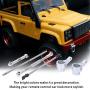 Vbest life RC Rear&Front Gear Set, Metal Front and Rear Gear Assemblies Set Compatible with MN-91 FJ-45 MN-D90 Truck Model