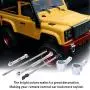 Vbest life RC Rear&Front Gear Set, Metal Front and Rear Gear Assemblies Set Compatible with MN-91 FJ-45 MN-D90 Truck Model