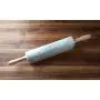 Fox Run Polished Marble Rolling Pin with Wooden Cradle, 10-Inch Barrel, White Fox Run Polished Marble Rolling Pin with Wooden Cradle, 10-Inch Barrel, White