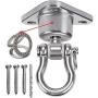 9M Silent Bearing Swing Hangers, Heavy Duty 180°+360° Rotate Swing Swivel Hook, 1500LB Capacity Stainless Steel for Wooden Concrete Playground Yoga Hammock Chair Rope Punching Bag Porch Swing Sets 9M Silent Bearing Swing Hangers, Heavy Duty 180°+360° Rotate Swing Swivel Hook, 1500LB Capacity Stainless Steel for Wooden Concrete Playground Yoga Hammock Chair Rope Punching Bag Porch Swing Sets