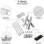 Hisencn A Series Grill Parts Kit for Charbroil Advantage Series 4 Burner 463240015, 463240115, 463343015, 463344015 Gas Grill, 304 Stainless Burner, Heat Plate, Carryover Tube Replacement Parts Hisencn A Series Grill Parts Kit for Charbroil Advantage Series 4 Burner 463240015, 463240115, 463343015, 463344015 Gas Grill, 304 Stainless Burner, Heat Plate, Carryover Tube Replacement Parts