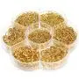NARAMAX 1450PCS/Box Metal Open Jump Rings Connecters Stainless Steel Circle Single Ring for Necklace Brcelet Choker Pendant Jewelry DIY Making(3mm 4mm 5mm 6mm 7mm 8mm 10mm)(Gold) NARAMAX 1450PCS/Box Metal Open Jump Rings Connecters Stainless Steel Circle Single Ring for Necklace Brcelet Choker Pendant Jewelry DIY Making(3mm 4mm 5mm 6mm 7mm 8mm 10mm)(Gold)