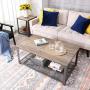 VASAGLE Sofa Table, Coffee, Greige