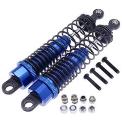 RCAWD Front and Rear Shock Absorber Damper Oil Filled Type Aluminum Alloy for 1/10 RGT 86100 86110 FTX5579 Outback Fury Crawler 4Pcs(Dark Blue)