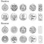 60 Pieces Inspiration Words Charms Craft Supplies Pendants Beads Charms Pendants for Jewelry Making Crafting Findings Accessory for DIY Necklace Bracelet