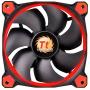 Thermaltake Riing 12 Series Red High Static Pressure 120mm Circular LED Ring Case/Radiator Fan with Anti-Vibration Mounting System Cooling CL-F038-PL12RE-A