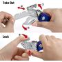 WORKPRO Folding Utility Knife Quick-change Box Cutter, Blade Storage in Handle with 5 Extra Blade Included