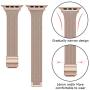 SWEES Compatible with iWatch 38mm 40mm 42mm 44mm, Stainless Steel Metal Narrow Small Soft Thin Replacement Compatible for iWatch Series 6 5 4 3 2 1 SE Women Men, Black, Champagne, Silver, Rose Gold