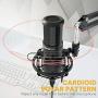 Podcast Microphone 192KHZ/24BIT MAONO AU-PM420 Metal USB Condenser Cardioid PC Mic with Professional Sound Chipset for Gaming, Streaming, YouTube, Voice Over, Studio/Home Recording