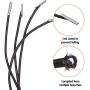 4PCS Universal Replacement Longer Cords for Zero Gravity Chair, Replacement Bungee Laces for Zero Gravity Chairs, Replacement Parts for Lounge Chair, Patio Recliners, Bungee Chair (Brown)